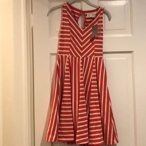 Anthropologie candy striped dress with tag!♥️